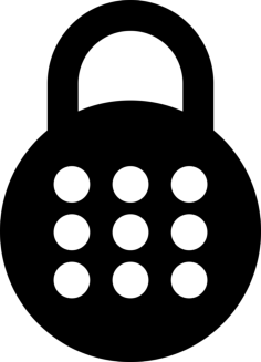 Padlock With Number Code Sketch Style Svg Vector, Free Vectors File